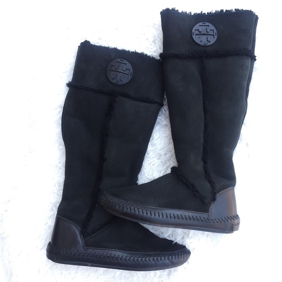 tory burch moccasin boots
